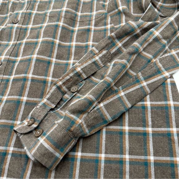 Patagonia Flannel Mens XL Plaid Button Up Long Sleeve Shirt Organic Cotton - Picture 6 of 10